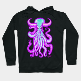 Neon Fallen Angel Octopus Hoodie